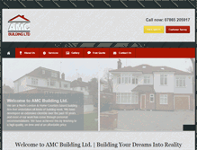 Tablet Screenshot of amcbuilding.co.uk